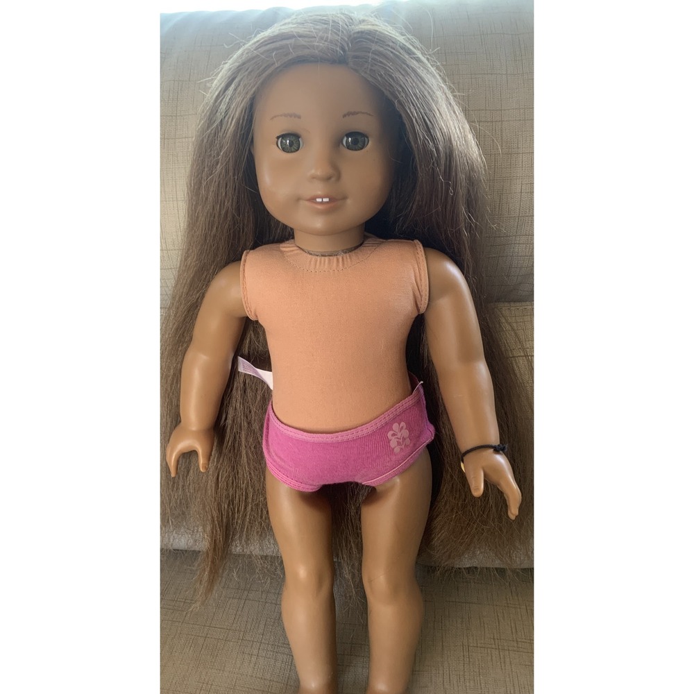 American Girl Doll of the Year Kanani Akina Retired Doll green eyes hawaiian ๐บ